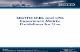SIGTTO LNG and LPG Experience Matrix Guidelines for Use · 2017-04-05 · 1 Introduction The ‘SIGTTO LNG/LPG Officer Experience Matrix’ (the ‘Matrix’) was published in 2011.