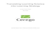 Translating Learning Science into Learning Strategy · knowledge for longer. Cerego does this by translating reliably demonstrated and effective results from learning and memory science
