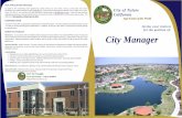 City Manager Brochure - PublicCEO · 2020-01-07 · is very attractive to food processors and distributors (such as Haagen‐Dazs, Land O’Lakes, Saputo, and Kraft) because of our