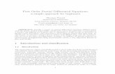 First Order Partial Di erential Equations: a simple …...course in PDE [3]. Following presentation1 of the theory of rst order PDE as in Goursat (1917), Courant and Hilbert (1937,