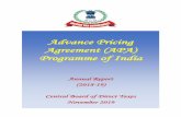 Advance Pricing Agreement (APA) Programme of India News... · 2019-11-29 · Foreword The Advance Pricing Agreement (APA) programme in India was introduced more than seven years ago.