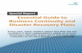 Essential Guide to Business Continuity and Disaster Recovery Planscdn.ttgtmedia.com/searchStorage/downloads/Disaster... · 2014-01-30 · Essential Guide to Business Continuity and