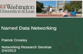 Named Data Networking - Washington University in St. Louisjain/cs770-13/ftp/net_sem_crowley_ndn_2_4_2013.pdfNamed Data Networking: Core Idea Modern communication consists of requests