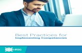 Implementing Competencies - HRSG Best Practice Guide... · HRSG’s competencies are recognized worldwide for its unparalleled detail, accuracy, and usability. We are one of a handful