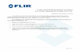 Code of Ethical Business Conduct For FLIR Operations ... · The attached Code of Ethical Business Conduct for FLIR Operations Inside the U.S. describes the principles and standards