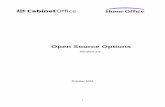 Open Source Options · Open Source Software Options for Government Aim 1. This document presents options for Open Source Software for use in Government but should not be considered