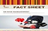 HR RISK MANAGEMENThrvoice.co.za/2014-july/SABPP-Fact-Sheet-July-2014.pdf · HR RISK MANAGEMENT . ... Hence, the increased pressure from boards to top management teams to deliver on