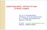 EARTHQUAKE EFFECTS ON STRUCTURES...Earthquake effects on Buildings (Analysis and Design) Vertical Acceleration –Significant near epicenter (Adds/Reduces to the gravity forces, Large
