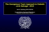 The Georgetown Team Approach to Diabetic Limb Salvage: 2013 · 2013-09-19 · The Georgetown Team Approach to Diabetic Limb Salvage: 2013 John S. Steinberg, DPM FACFAS Associate Professor,