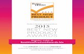 Research by B randS park 2015 BEST NEW PRODUCT AWARDSbestnewproductawards.biz/usa/pdf/Sales-brochure-2015.pdf~ Research by B randS park ~ Voted by C onsumers 2015 BEST NEW PRODUCT