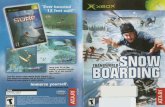 TransWorld Snowboarding - Microsoft Xbox - Manual ......in the Xbox Instruction Manual, Press the power button and the status indicator light will light up. Press the eject button
