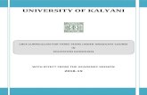 UNIVERSITY OF KALYANI - Haringhata Mahavidyalaya · University of Kalyani CBCS Curriculum of B.A. in Education (Honours/General) effective from2018-19 Page 2 INTRODUCTION: The University