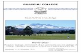 RUAPEHU COLLEGE · 2019-11-05 · RUAPEHU COLLEGE Seek further knowledge Newsletter Ruapehu College, at the heart of our community and the college of choice, making a mountain of