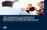THE EMERGING HR IMPERATIVE - UL EduNeering · THE EMERGING HR IMPERATIVE: Five Insights for Bridging the Training Effectiveness and Talent Management Gap Human Capital Management