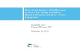 Green Lease Leaders: Using the Lease to Drive Clean Energy ... · 29.11.2018  · Alexandra Harry Program Manager, IMT November 29, 2018 Green Lease Leaders: Using the Lease to Drive