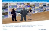 White PaPer: the cost advantage of smart signages7d2.scene7.com/is/content/SamsungUS/samsungbusiness/... · 2019-04-11 · White PaPer: the cost advantage of smart signage a tco analysis