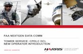 FAA NEXTGEN DATA COMM TOWER SERVICE: …...2016/02/17  · This document describes the Future Air Navigation System (FANS) 1/A Controller Pilot Data Link Communication (CPDLC) Departure