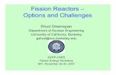 Reactor Options and Challenges - Global Climate and Energy ...gcep.stanford.edu/pdfs/UVaodfDrAb3BdgeRCpoy-w/17-Greenspan-GCEP-Workshop.pdfOptions and Challenges Ehud Greenspan Department