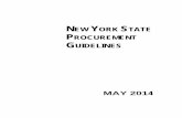 NYS Procurement Guidelines · 2018-08-14 · providing agency program and fiscal staff with a source of basic, systematic guidance about State procurement policies and practices.