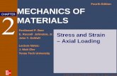 Fourth Edition MECHANICS OF MATERIALSagrezaei/Website/classes/ME... · MECHANICS OF MATERIALS Edition Beer • Johnston • DeWolf 2 - 10 Fatigue • Fatigue properties are shown