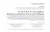 US231 Corridor Annexation Fiscal Plan...7 West Lafayette Annexation Fiscal Plan: US231 Corridor Annexation (130424) • provision of municipal services to newly developed areas, including