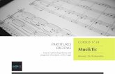 CURSOS 17-18 PARTITURES DIGITALS MusikTic · 2017-12-28 · 2 Objectius • Crear, editar i maquetar partitures musicals de qualsevol estil • Reproduir les partitures • Utilitzar