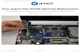 Acer Aspire One AO756-2623 Fan Replacement Guides/Acer Aspire One AO756-2623 Fan... · Orient the laptop to where the bottom of the laptop is facing upwards. Locate the port that