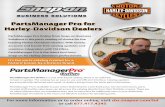 PartsManager Pro Online from Snap-on Business seamless integration with TALONes…sbs.snapon.com/sites/default/files/documents/hd_PMpro... · 2015-06-15 · leading Harley-Davidson