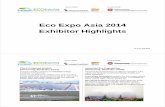 Eco Expo Asia 2014 Exhibitor Highlights - Kenti ... Eco Expo Asia 2014 Exhibitor Highlights as of 11