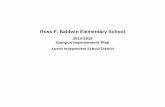 Ross F. Baldwin Elementary School - Austin ISD · 2018-06-06 · Baldwin 187 11/6/2014 Page 3 Austin Independent School District Strategic Plan 2010-2015 The Campus Improvement Plan