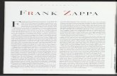 P e r f o Frank Zappa - rockhall.com Zappa_1995.pdf · P e r f o r m e r s Frank Zappa F rank zappa deserves admission to the Rock and Roll Hall of Fame as a great guitarist, songwriter,