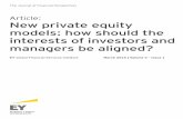 Article: New private equity models: how should the ......In this article, we examine the post financial crisis trends in the private equity industry. The evidence indicates that investors’