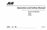Operation and Safety Manual - Arentis EN...FOREWORD 3121216 – JLG Lift – a FOREWORD This manual is a very important tool! Keep it with the machine at all times. The purpose of