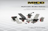 Hydraulic Brake Valves - MICO Brake Valves_0...and Brake Valve Components. This is an important consideration when you select a source of supply for your fluid power needs. The MICO®