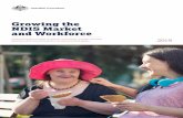Growing the NDIS Market and Workforce · Growing the NDIS Market and Workforce Supporting the market to deliver innovative, people-centred 2019 services so that participants can achieve