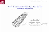 Carbon Nanotubes for Transistor Type-Biosensor and ... · 08/01/2008  · Pohang University of Science and Technology (POSTECH) South Korea, 790-784 Carbon Nanotubes for Transistor