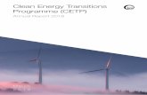 Clean Energy Transitions Programme (CETP) · Our CETP efforts would not have been possible without the leadership of the 13 IEA supporting Members – the United Kingdom, Sweden ...