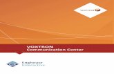 Voxtron Communication Center (VCC) · The SIP softphone integrated in the Voxtron Communication Center contains all the usual functions of a hardware telephone and is supplemented
