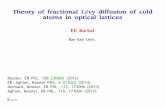 Theory of fractional LØvy diffusion of cold atoms in ...barkaie/WeizOPT.pdf · Theory of fractional LØvy diffusion of cold atoms in optical lattices Eli Barkai Bar-Ilan Univ. Kessler,