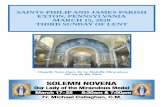 SAINTS PHILIP AND JAMES PARISH EXTON, PENNSYLVANIA …Business Manager Mrs. Carmel Kropp Office of Liturgy Planning Saints Philip and James Parish, Exton, PA 19341 March 15, 2020 ...