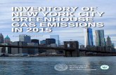 Inventory of New York City Greenhouse Gas Emissions · able data to help develop the right strategies to meet our OneNYC goal of reducing greenhouse gas emissions 80 percent from