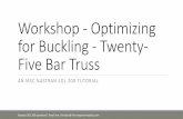 Workshop Optimizing for Buckling Twenty Five Bar Trussthe-engineering-lab.com/pot-of-gold/ws_dsoug8.pdf · Workshop ‐Optimizing for Buckling ‐Twenty ‐ ... Stress and Buckling