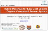 Hybrid Materials for Low Cost Volatile Organic Compound Sensor System · Hybrid Materials for Low Cost Volatile Organic Compound Sensor System Wei-Fang Su*, Geza Toth, Ákos Kukovecz