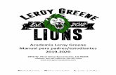 Academia Leroy Greene Manual para padres/estudiantes 2019-2020 · Manual del estudiante de LGA 2019-2020 4 Todos los estudiantes del NUSD son una parte valiosa de la familia de nuestro