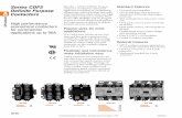 Series CDP2 Definite Purpose A Contactors · to 600V AC. Three pole devices range up to 90A, while the one and two pole models are rated to 40A. Four pole contactors are also available