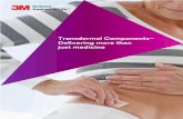Transdermal Components– Delivering more than just medicine · transdermal experience, 3M Drug Delivery Systems is your vertically integrated partner for all of your transdermal