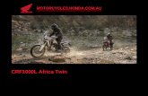 CRF1000L Africa Twin - Toowoomba Motorcycles · Biaxial primary balance shafts cancel vibration. ... It also uses clever packaging of componentry to both dynamic and aesthetic effect.