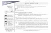 Service Manual – RTB · Service Manual – RTB Important Safeguards/Symbols This appliance is designed for commercial use. Any servicing other than cleaning and preventive maintenance