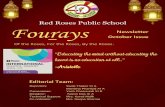 Red Roses Public School Fouraysa musical skit on the song ande mein tha dum, Vande Mataram, followed by another short skit on Gandhi Ji by students of classes III - V. Students of