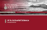 AI in Actuarial Science - Ronald Richmanronaldrichman.co.za/wp-content/uploads/2018/10/AI-in-Act-Sci-slides.pdf · In many domains, including actuarial science, traditional approach